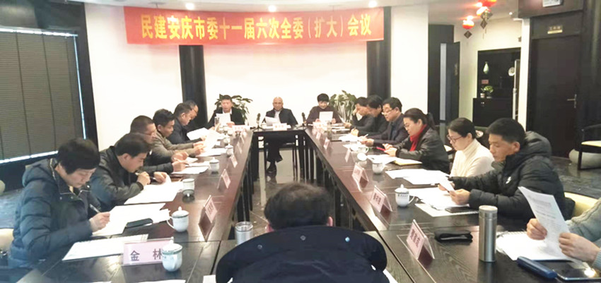 民建安庆市委十一届六次全委（扩大）会议召开