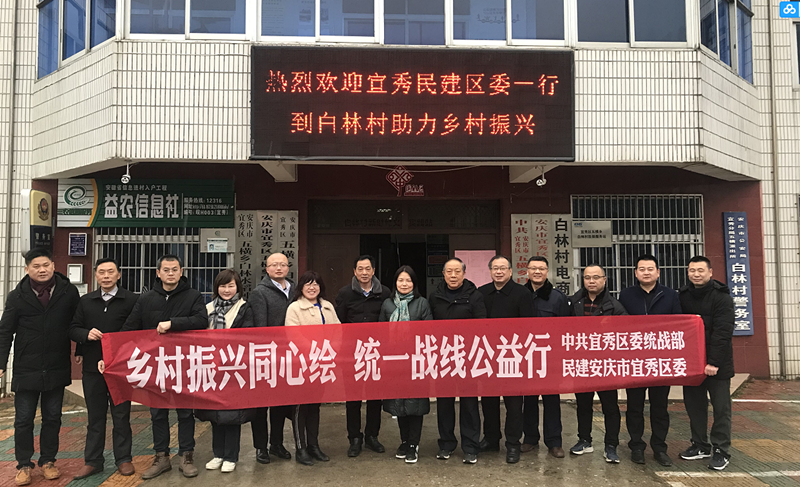民建安庆市宜秀区各支部联合赴五横乡白林村开展“乡村振兴同心绘，统一战线公益行”活动
