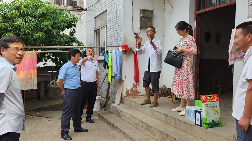 民建安庆市委会赴五横乡杨亭村开展走访慰问活动