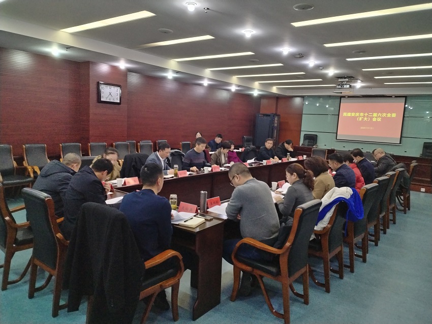 民建安庆市委会召开十二届六次全委（扩大）会议